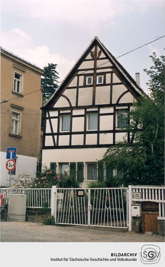 Renoviertes Fachwerkhaus in Dresden-Wachwitz