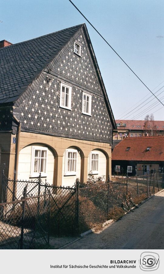 Umgebindehaus mit Blockstube in Neugersdorf