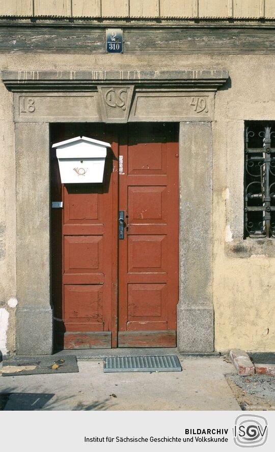 Hauseingang in Neugersdorf