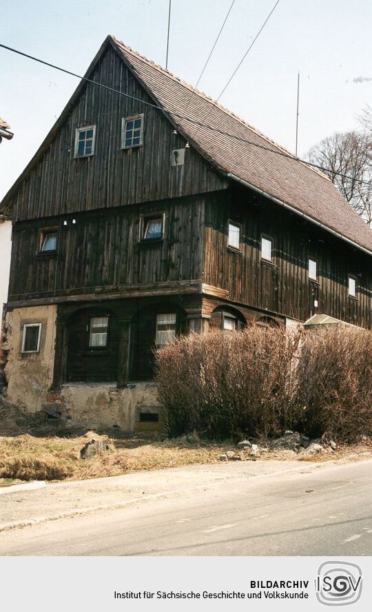 Umgebindehaus mit Blockstube in Seifhennersdorf