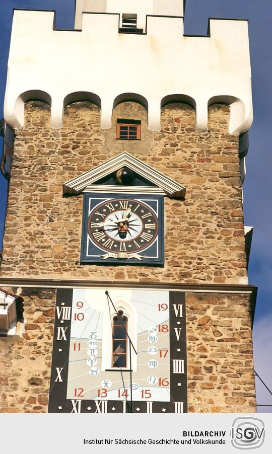 Turm des Rathauses in Löbau