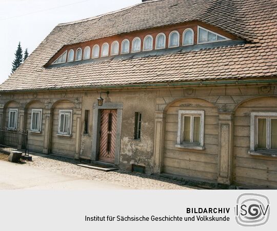 Umgebindehaus mit Blockstube in Neugersdorf