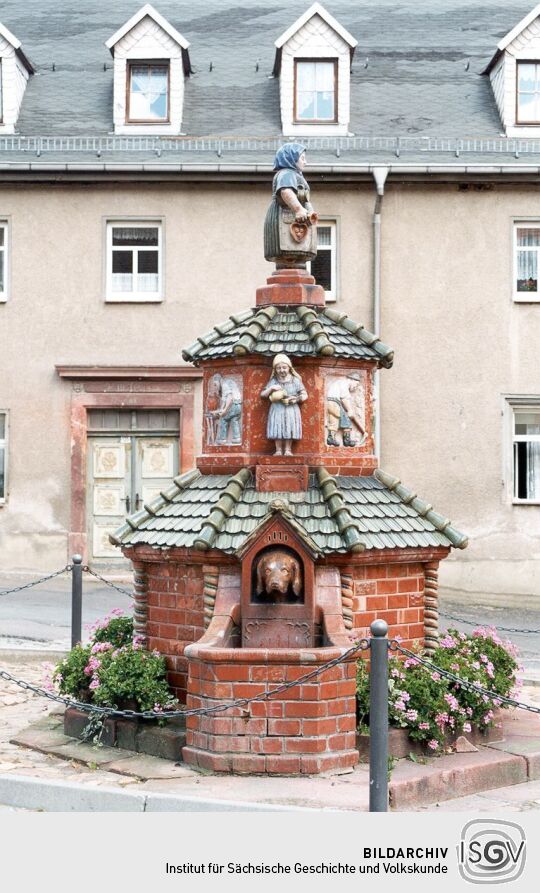 Töpferbrunnen in Kohren-Sahlis