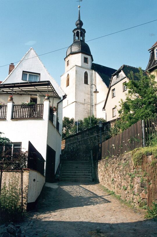 Blick zur Kirche in Colditz