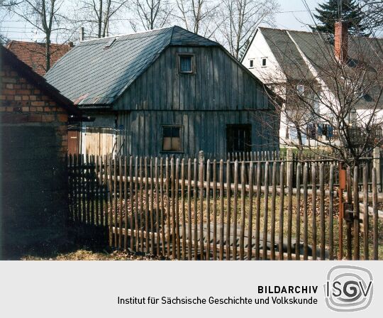 Mit Holz verkleideter Werkstattschuppen in Seifhennersdorf