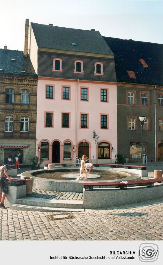 Brunnen auf dem Colditzer Marktplatz
