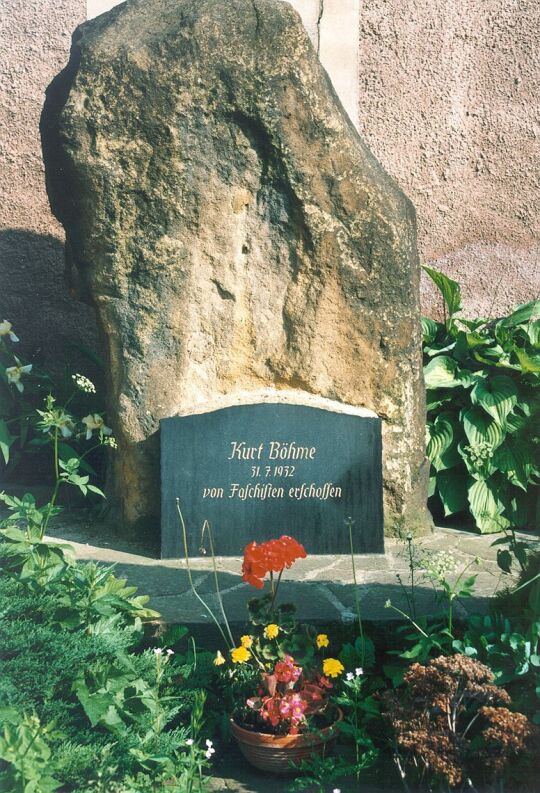 Gedenkstein für Kurt Böhme in Colditz