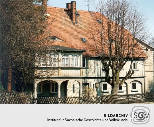 Umgebindehaus mit Oberlaube in Leutersdorf