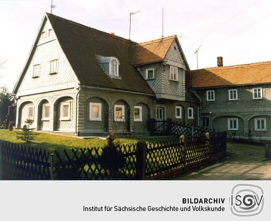 Verschiefertes Umgebindehaus in Ebersbach