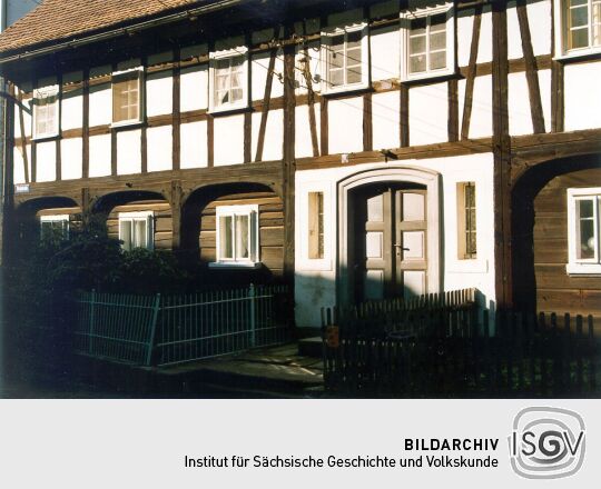 Fachwerkhaus mit Umgebinde in Großschönau