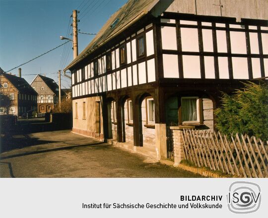 Fachwerkhaus mit Umgebinde in Großschönau