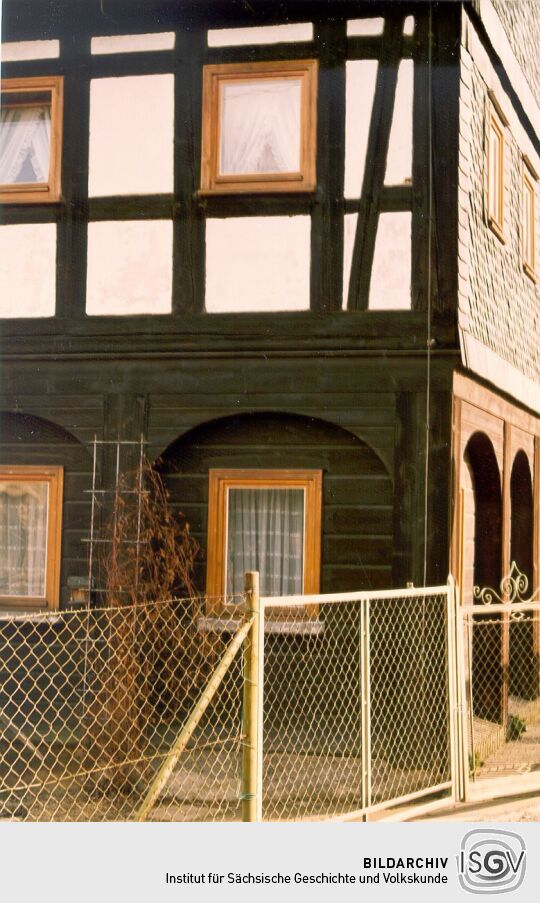 Fachwerkhaus mit Umgebinde in Ebersbach