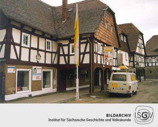 Laubenhäuser am Markt von Hirschfelde