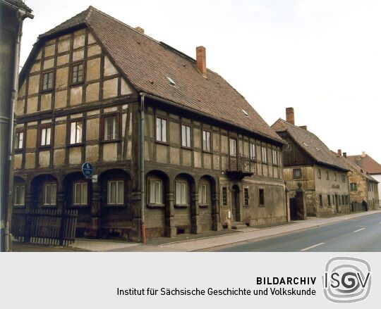 Fachwerkhaus mit Umgebinde in Hirschfelde