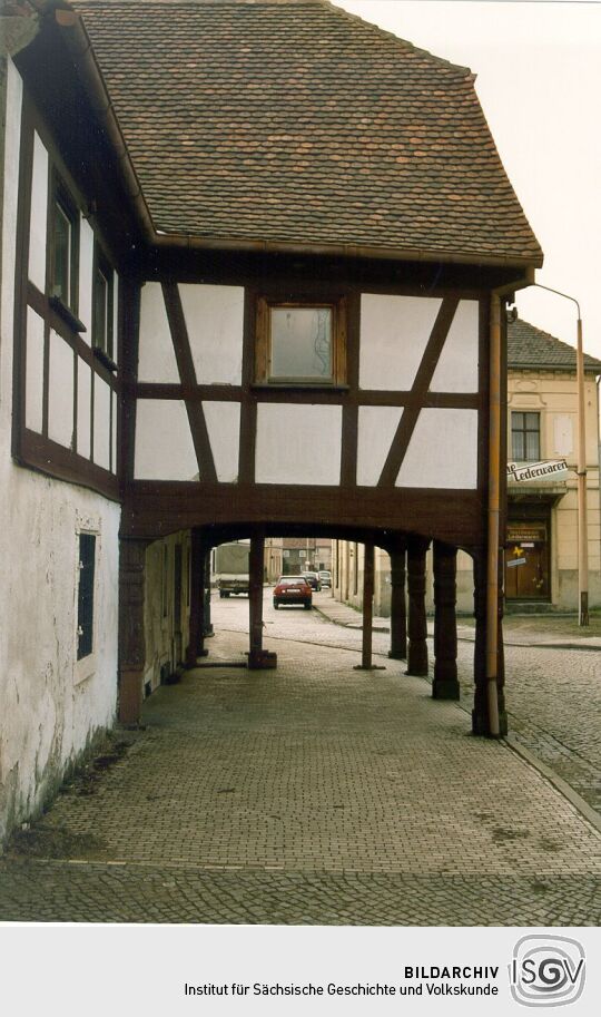 Fachwerkhaus mit Oberlaube in Hirschfelde