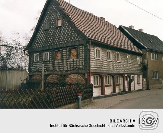 Umgebindehaus inder Hirschfelder Steinsgasse 1