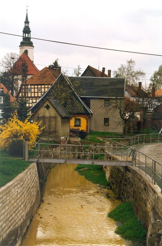 Blick zur Eibauer Kirche