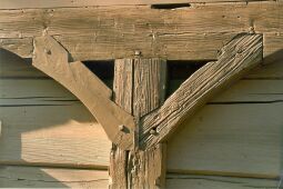 Bild: Detail eines Umgebindehauses in Großschönau