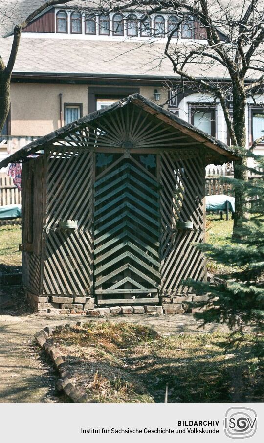 Gartenlaube in der Neugersdorfer Wiesenstraße 14