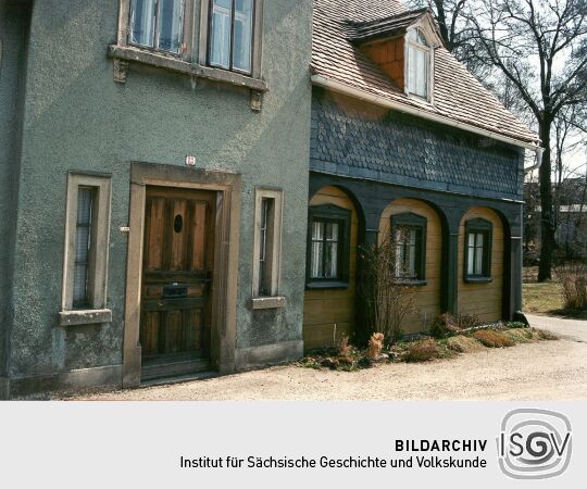 Böhmisches Umgebindehaus an der Grenzstraße in Neugersdorf