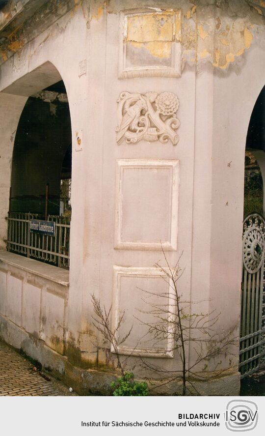 Eingang des Lahmann- Sanatoriums auf dem Weißen Hirsch