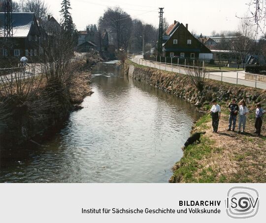 Häuser an der Mandau in Seifhennersdorf