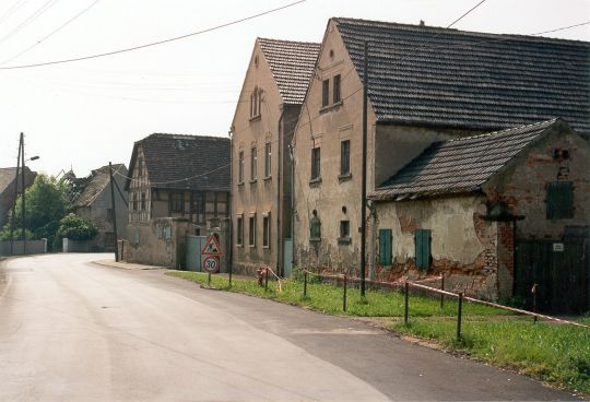 Dorfstraße in Heuersdorf