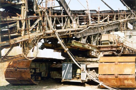 Förderanlage im Tagebau bei Pödelwitz