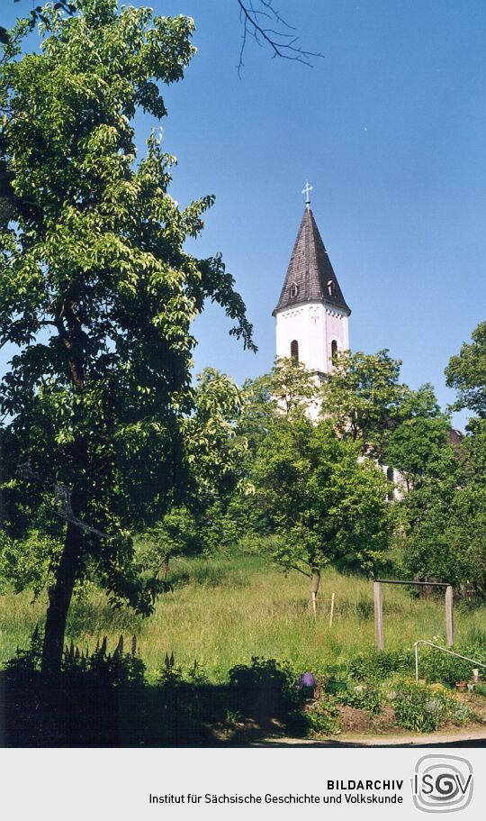 Blick zur Kirche in Bucha