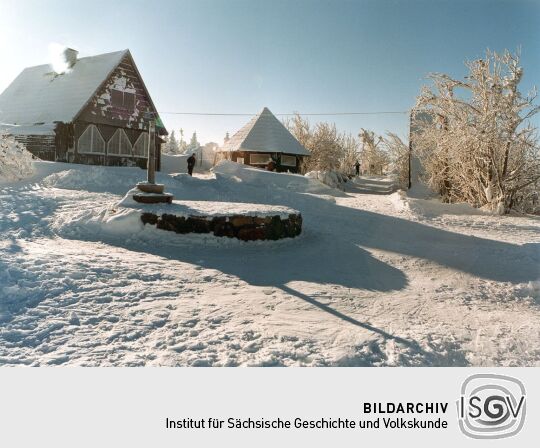 Aussichtspunkt auf dem Kahleberg bei Altenberg