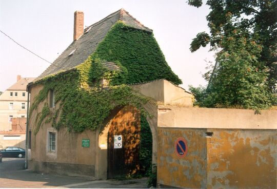 Einfahrt zum Pfarrhof in Dippoldiswalde