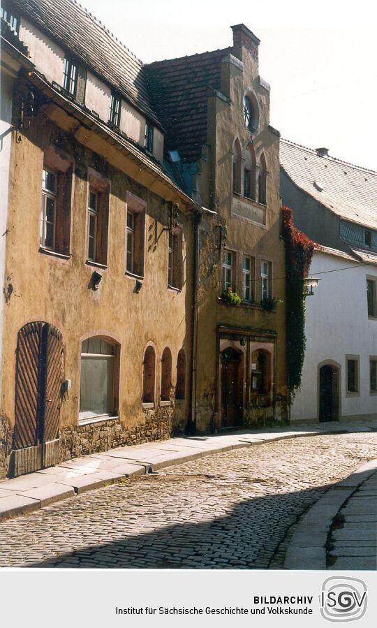 Häuser in der Domgasse in Freiberg
