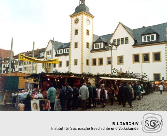 Christmarkt auf dem Obermarkt in Freiberg