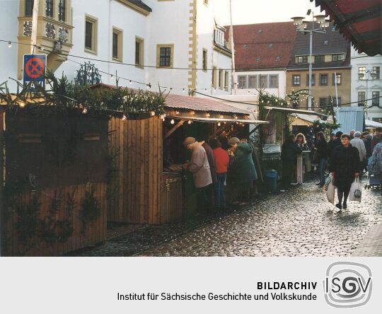 Christmarkt auf dem Obermarkt in Freiberg