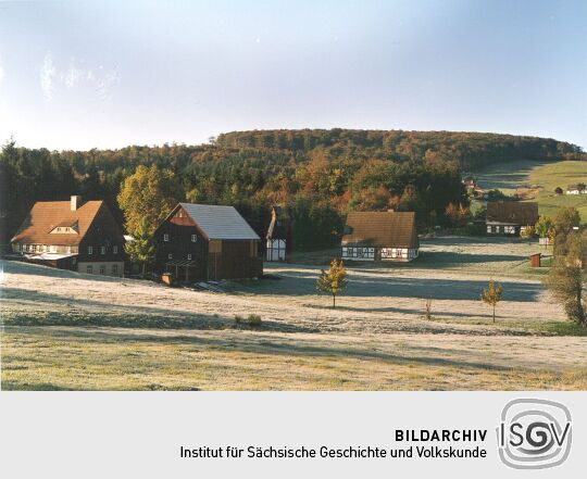 Fachwerkhäuser vom Freilichtmuseum Seiffen