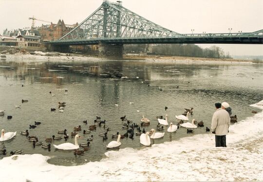 Das " Blaue Wunder" in Loschwitz