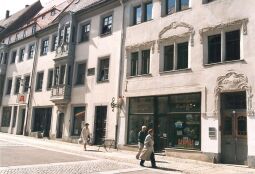 Bild: Wohnhäuser an der Burgstraße in Freiberg
