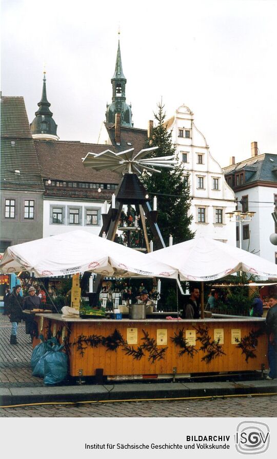 Christmarkt auf dem Obermarkt in Freiberg