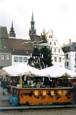 Bild: Christmarkt auf dem Obermarkt in Freiberg