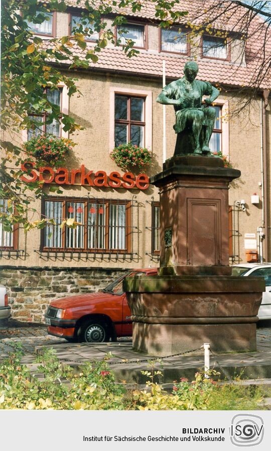 Brunnen vor den Rathaus in Siebenlehn