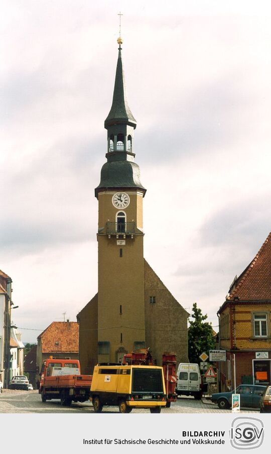 Blick auf die Kirche in Siebenlehn