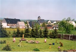 Bild: Blick zur Exulantenkirche in Zinnwald