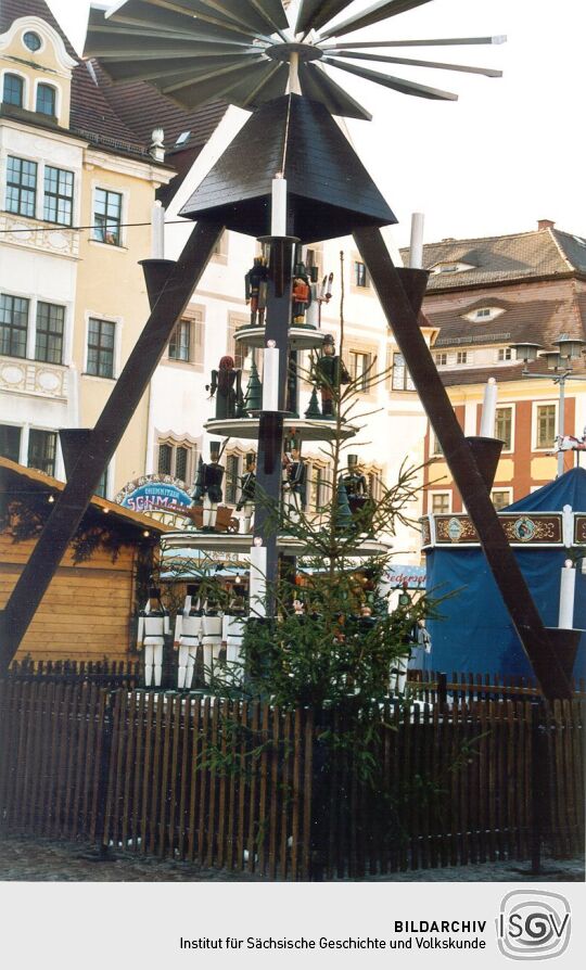 Pyramide auf dem Christmarkt in Freiberg