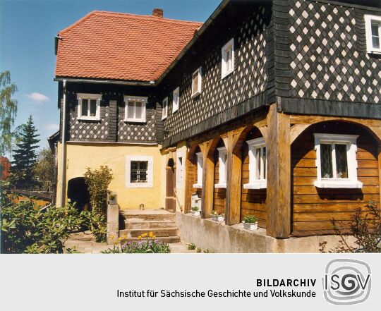 Umgebindehaus in der Postgasse in Obercunnersdorf