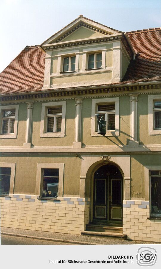 Wohnhaus mit Klempnerei  an der Zittauer Straße in Ostritz