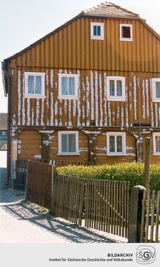 Umgebindehaus an der Strahwalder Straße in Obercunnersdorf