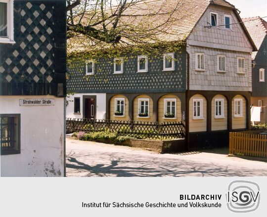 Umgebindehaus in der Kurzen Gasse  in Obercunnersdorf