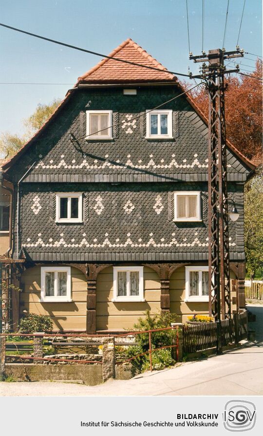 Umgebindehaus in der Kurzen Gasse in Obercunnersdorf