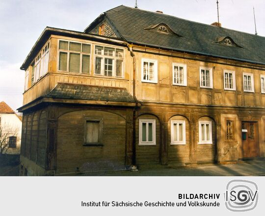 Umgebindehaus mit aufgesetzter Laube in Ebersbach