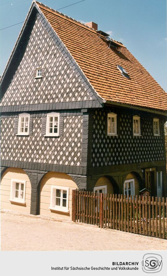 Umgebindehaus mit Blockstube in Obercunnersdorf